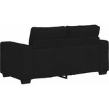  Dvodijelni set sofa s jastucima, crna tkanina | Shoptok.si
