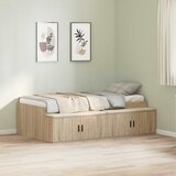  Krevetna konstrukcija s ladicama Sonoma hrast 80 x 200 cm | shoptok.hr