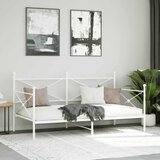  Dnevni krevet bez madraca bijeli 100x200 cm čelik | Eponuda.com