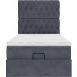  Okvir kreveta s madracima tamnosivi 90x190cm baršunasti | shoptok.hr