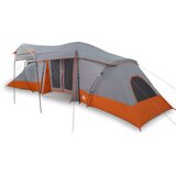  Družinski šotor z okni, kupola siva in oranžna za 6 oseb, vodoodporen, (22012583) | Shoptok.si