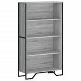 Maison Chic Knjižna omara - Knjižni regal siva sonoma 80x31x137,5 cm inženirski les, (21724666) Cene