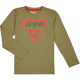 Guess Majice z dolgimi rokavi LS T SHIRT CORE Kaki | Shoptok.si