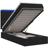  Krevet od pjene s madracem i LED-om Crna 80 x 200 cm Tkanina Slike