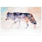  Samoljepljiva foto tapeta - Lonely Wolf 196x140 | shoptok.hr