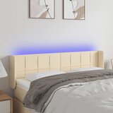  LED uzglavlje krem 147x16x78/88 cm od tkanine | shoptok.hr
