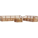  Set vanjskih sofa 8 kom. Prirodna Čvrsto drvo akacije | shoptok.hr