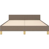  Okvir za krevet s uzglavljem smeđesivi 140 x 200 cm od tkanine | shoptok.hr