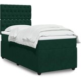Box spring krevet s madracem tamnozeleni 90x200 cm baršunasti | shoptok.hr