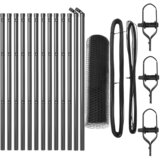 vidaXL set ograde set od 2 siva pocinčana čelična 25 x 0.5 m proširiv | shoptok.hr