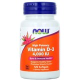 Now Foods Vitamin D3 4000 IU NOW (120 mekih kapsula) Cijene