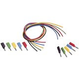 Voltcraft Merilni kabli-komplet [lamelni vtič 4 mm - lamelni vtič 4 mm] 1 m črne barve\, rdeče barve\, modre barve\, rumene barve\, zelene barve MS-4041, (20422432) Cene