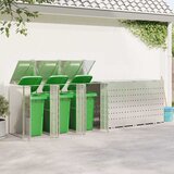  Skladištenje kanti za 3 kante Nehrđajući čelik Srebrno | shoptok.hr