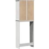 vidaXL Kabinetska WC Bijela 60 x 27 x 161 cm Masivna borovina | shoptok.hr