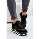Big Star Women's insulated platform sneakers Big Star black | shoptok.hr