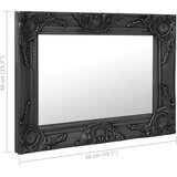 vidaXL Zidno ogledalo u baroknom stilu 50 x 40 cm crno | shoptok.hr