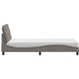 Krevet s madracem smeđesivi 80x200 cm od tkanine | Eponuda.com