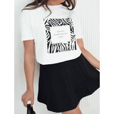 DStreet Women's T-shirt with TEBOHON print white Cene