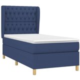  S oprugama i madracem plavi 90 x 200 cm od tkanine | shoptok.hr
