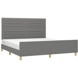  Okvir kreveta bez madraca tamnosivi 180x200 cm od tkanine | shoptok.hr