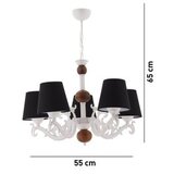 Opviq luster fiona wood black white brown | ePonuda.com
