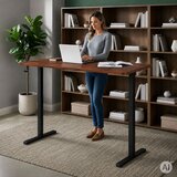  Električni radni stol 140x60 cm, podesiv po visini 72-118 cm, boja hrasta ModernHome | shoptok.hr