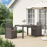  Vrtne stolice za blagovanje 2 pcs Svijetlosiva i taupe PP | shoptok.hr