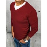 DStreet Men's burgundy sweater WX1917 Cene