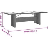  11-dijelni vrtni bistro set od poliratana s jastucima bež | shoptok.hr