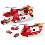  Foldable Police Transport Plane with Vehicles Lights Sounds | Shoptok.si