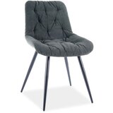  Stolica PRAGA - samt tkanina - zelena | shoptok.hr