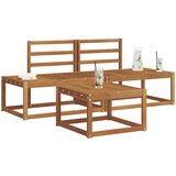  Set vanjskih sofa 3 pcs Prirodna Čvrsto drvo akacije | shoptok.hr