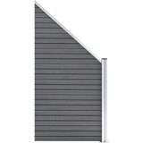 vidaXL set WPC ograda 10 kvadratnih + 1 kosa 1830 x 186 cm sivi | shoptok.hr