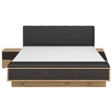 Rauch Möbel posteljna garnitura 180 cm x 200 cm , tekstil, leseni material črna, hrast artisan | Shoptok.si