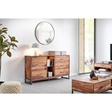 MID.YOU ŠIROKA KOMODA, antracit, naravne barve | Shoptok.si