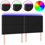  Uzglavlje crno 180x5x118/128 cm od tkanine | shoptok.hr