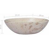  Umivaonik krem 53 x 40 x 15 cm mramorni | Eponuda.ba