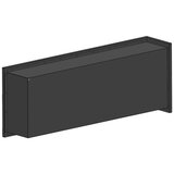  InFire - Ugaoni bio kamin 45x120 cm, 3 kW, crni | Eponuda.com