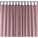  Curtain MILANA color pink style classic 10cm tab tops chenille 220x245 HOMEDE | shoptok.hr
