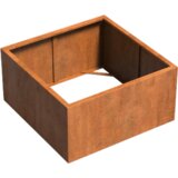 ADEZZ Korito za rastline Carrez iz jekla Corten - kvadratno / brez dna - 120 x 120 x 60 cm | Shoptok.si