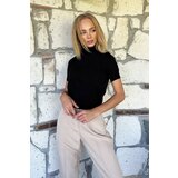 Trend Alaçatı Stili Women's Black Turtleneck Short Sleeve Basic Knitwear Sweater Cijene