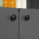  Sklopivi stol s ormarićem 2 stranice 4 kotačića svijetlosiva i tamnosmeđa 70x83x75 cm | shoptok.hr