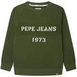Pepe Jeans Sweater majica 'ORSON' tamno zelena / bijela