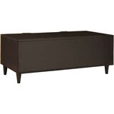 vidaXL Kava Stol Crna i zlatna 100 x 54 x 40 cm masivno drvo manga | shoptok.hr