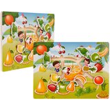  Wooden Puzzle Set Fruits Vegetables | shoptok.hr