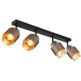 Globo 15560-4C - Spot svetiljka MILLEY 4xE27/40W/230V crna/bronza | Eponuda.com