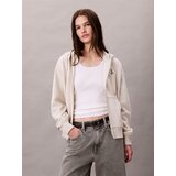 Calvin Klein Jeans Jopa na zadrgo pegasto siva / črna / bela | Shoptok.si