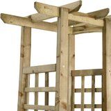  Vrtna pergola s klopjo in koriti impregnirana trdna borovina, (20758585) | Shoptok.si