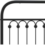 vidaXL metalni okvir kreveta uzglavlje i podnožje crni 193x203 cm | shoptok.hr