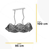 Lesnina XXXL VISEČA SVETILKA CAMINO 95/30/100 cm E27 | Shoptok.si